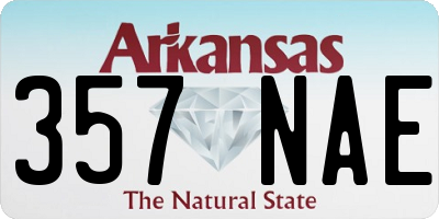 AR license plate 357NAE