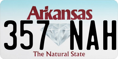 AR license plate 357NAH