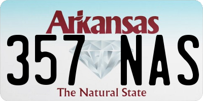 AR license plate 357NAS