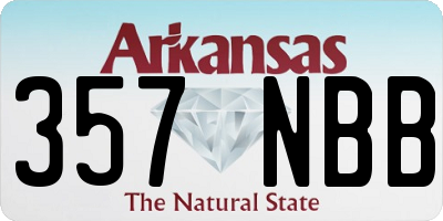AR license plate 357NBB