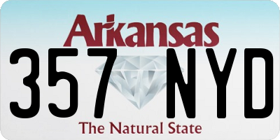AR license plate 357NYD
