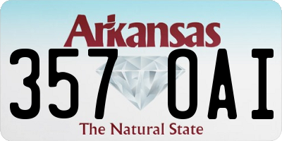 AR license plate 357OAI