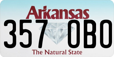 AR license plate 357OBO