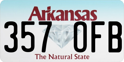AR license plate 357OFB