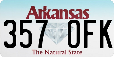 AR license plate 357OFK