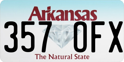 AR license plate 357OFX