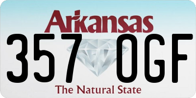AR license plate 357OGF