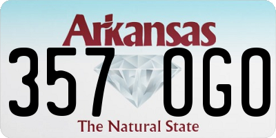 AR license plate 357OGO