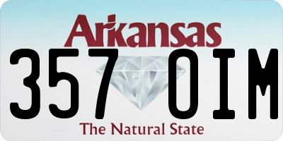 AR license plate 357OIM