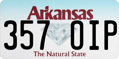 AR license plate 357OIP