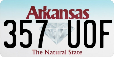 AR license plate 357UOF