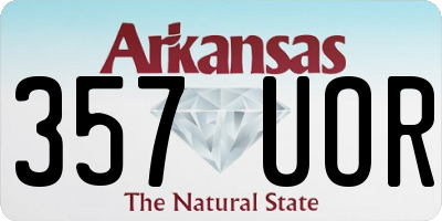 AR license plate 357UOR