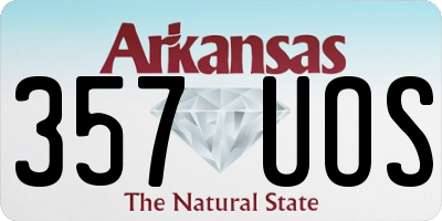 AR license plate 357UOS