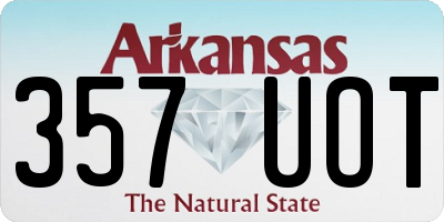 AR license plate 357UOT