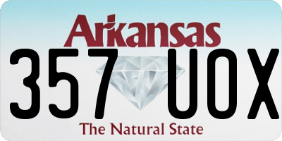 AR license plate 357UOX