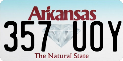 AR license plate 357UOY