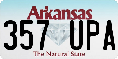 AR license plate 357UPA