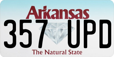 AR license plate 357UPD