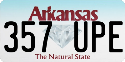 AR license plate 357UPE