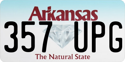AR license plate 357UPG