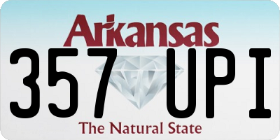 AR license plate 357UPI