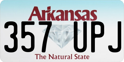 AR license plate 357UPJ