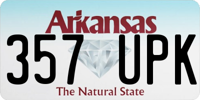 AR license plate 357UPK