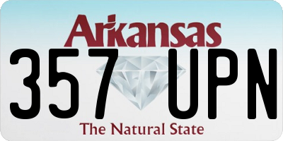 AR license plate 357UPN
