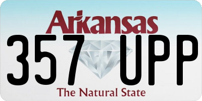 AR license plate 357UPP