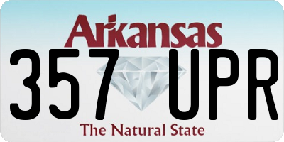 AR license plate 357UPR