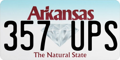 AR license plate 357UPS
