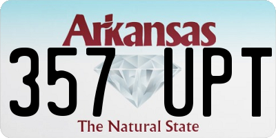 AR license plate 357UPT