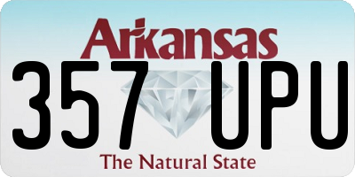 AR license plate 357UPU