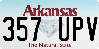 AR license plate 357UPV
