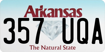 AR license plate 357UQA