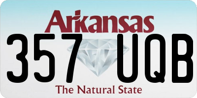 AR license plate 357UQB