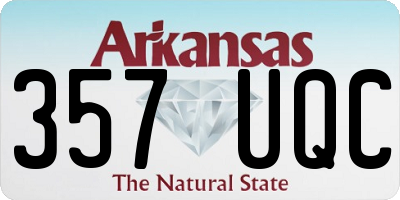 AR license plate 357UQC