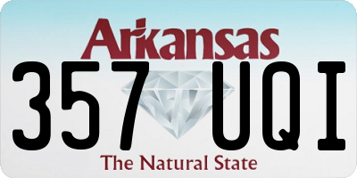 AR license plate 357UQI
