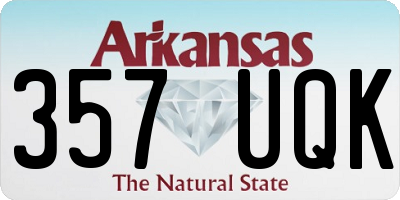 AR license plate 357UQK