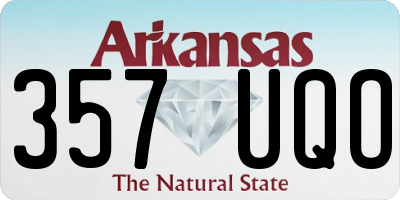 AR license plate 357UQO