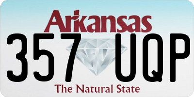 AR license plate 357UQP