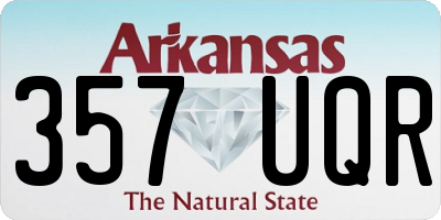 AR license plate 357UQR