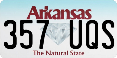 AR license plate 357UQS