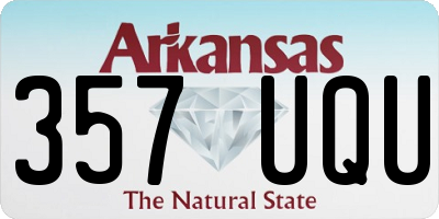 AR license plate 357UQU
