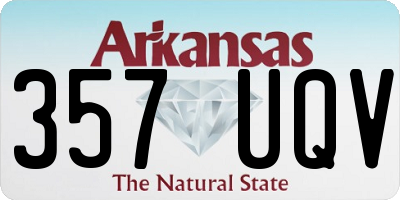 AR license plate 357UQV