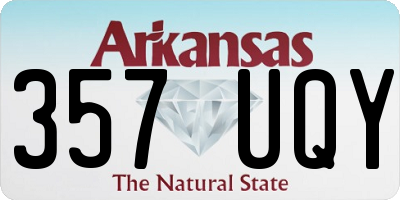 AR license plate 357UQY
