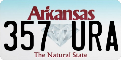 AR license plate 357URA