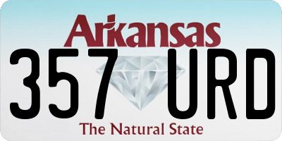 AR license plate 357URD
