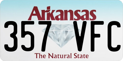 AR license plate 357VFC