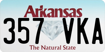 AR license plate 357VKA